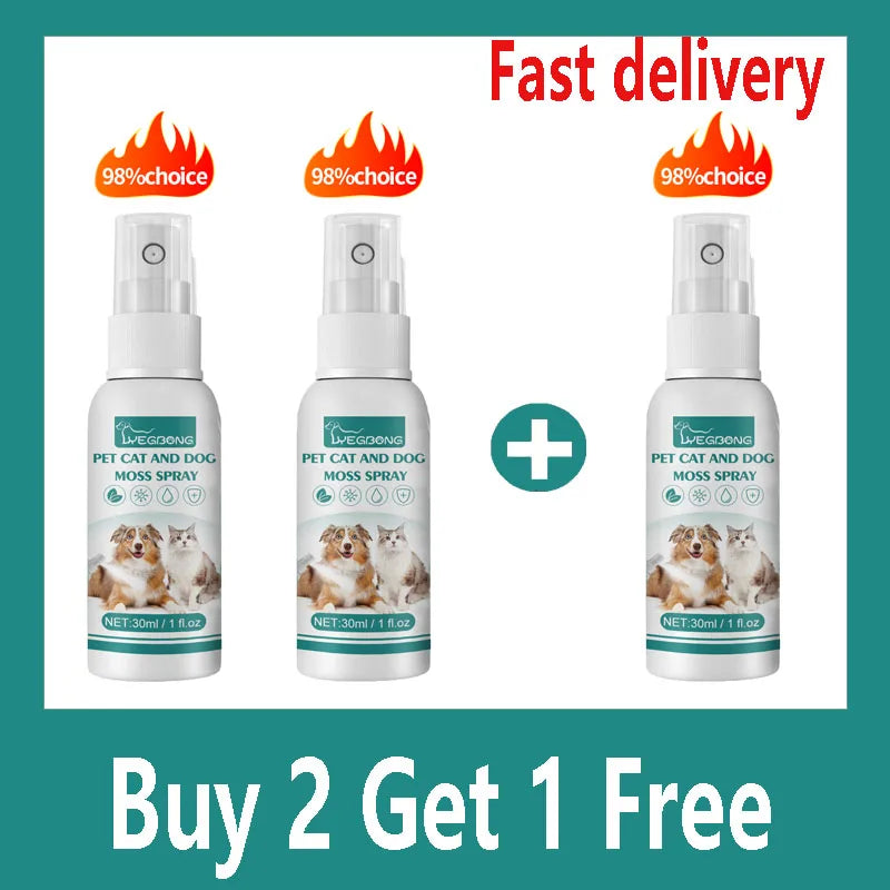 30ml Pet Expel Fleas Lice Treatments Spray Quick And Handy Fleas Ticks Expellent For Dogs Cats Pet Health Supplies