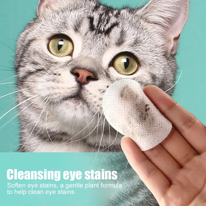 New Pet Eye Wipes Cats And Dogs Tearmark Wet Wipes Cats And Dogs Universal No Irritation Cleaning Products 130 Canned Wipes