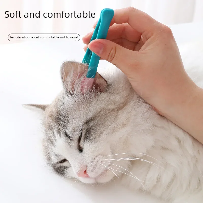 1PCS Silicone Cat Eye Brush for Shorthair and Longhair Cats for Cleaning Eyes and Whiskers Cat Cleaning and Grooming Essentials