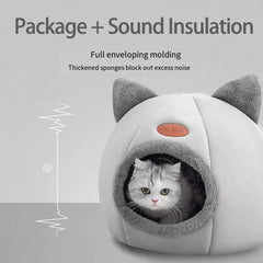 Winter Warm Cat Nest Soft Material Three Models Comfortable Mat Bottom Waterproof Pet Nest House Living Room Bedroom Deep Sleep