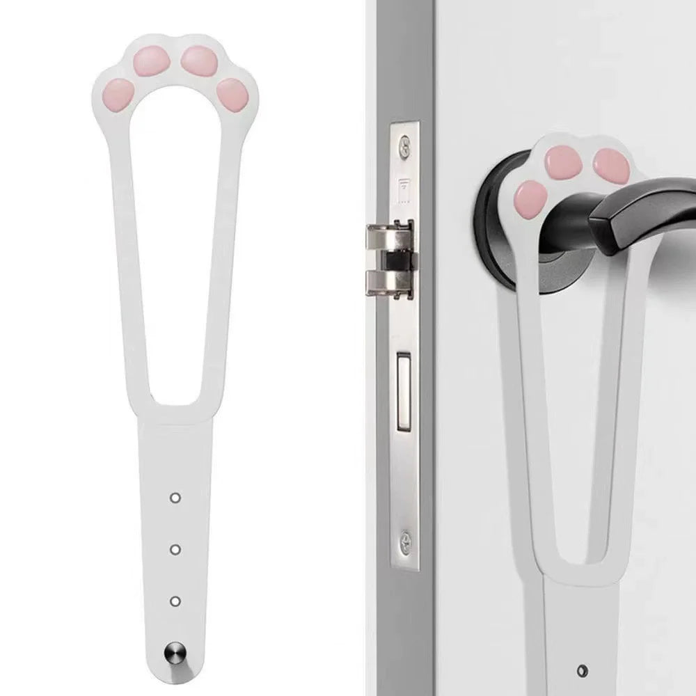 Cat Door Holder Latch Adjustable Dog Door Stopper Elastic Gate Lock Flex Latch Strap Keep Dog Out From Entering Pet Gate Supply