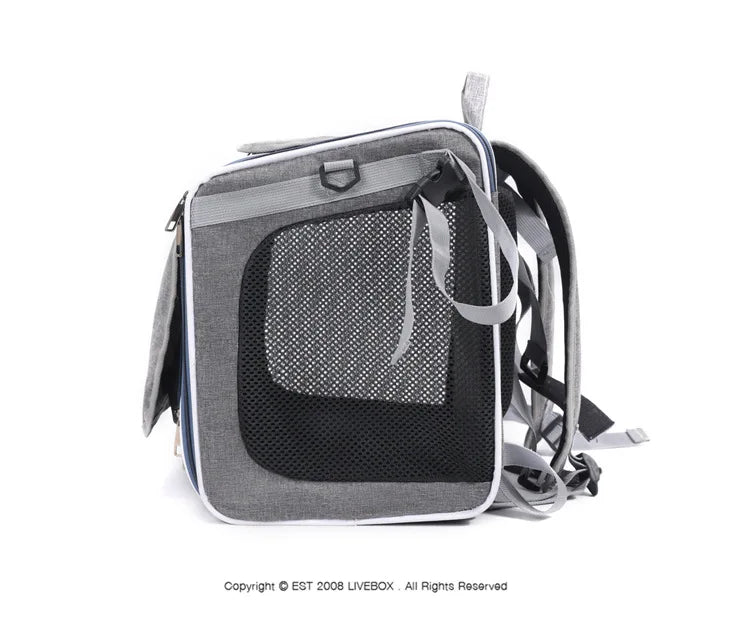 Mo Chong Car-mounted Pet Bag, a Portable Handheld and Backpack for Outdoor Use. Nordic-style Bicycle-mounted Cat Bag and Dog Bag