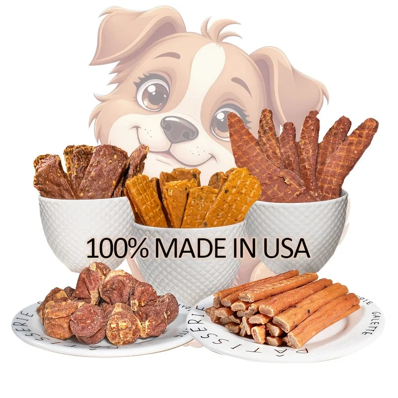Pet Food Dog Snacks Delicious Beef Jerky/Duck Jerky/Chicken Sweet Potato Sticks/Turkey Meatballs/Dried Salmon Pet Food for Dogs