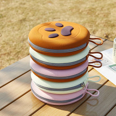 2 in 1 Foldable Pet Food Bowl Portable Silicone Puppy Dual Bowl Outdoor Travel Dog Drinking Bowl Folding Cat Bowls Dog Bowls