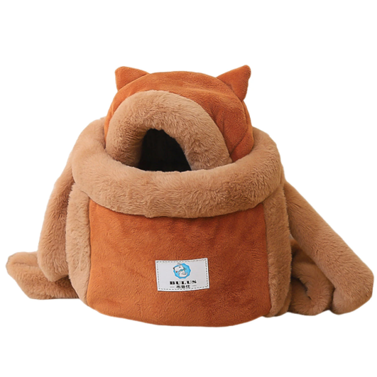 Pet Carrier Bag Cat Dogs Plush Backpack Outdoor Travel Walking Winter Warm Nest Kitten Puppy Hanging Chest Portable Carriers