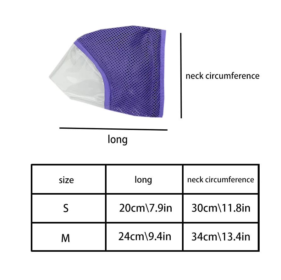 New Kitty Headgear Anti-Licking Anti-Scratch Prevent Eating Not Blocking The View Breathable Cat Mask Pet Supplies