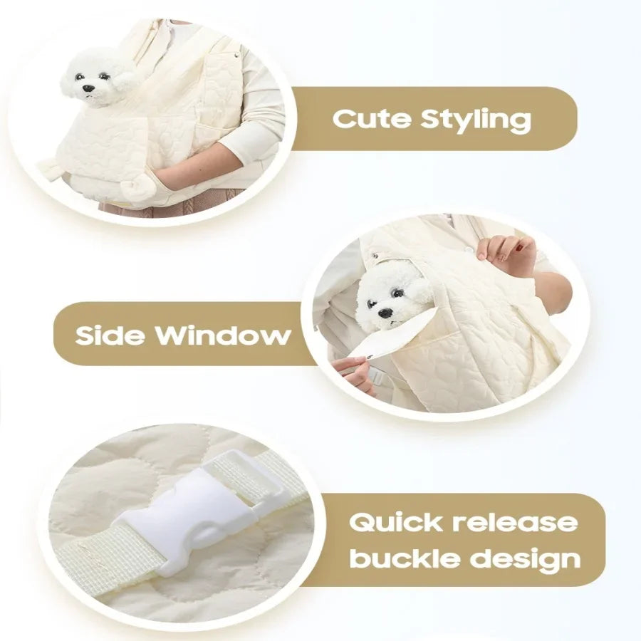 Dog Carrier Cat Backpack Extra Large Capacity Pet Chest Bag Dog and Cat Outdoor Bag Waterproof and Wind Resistant Portable