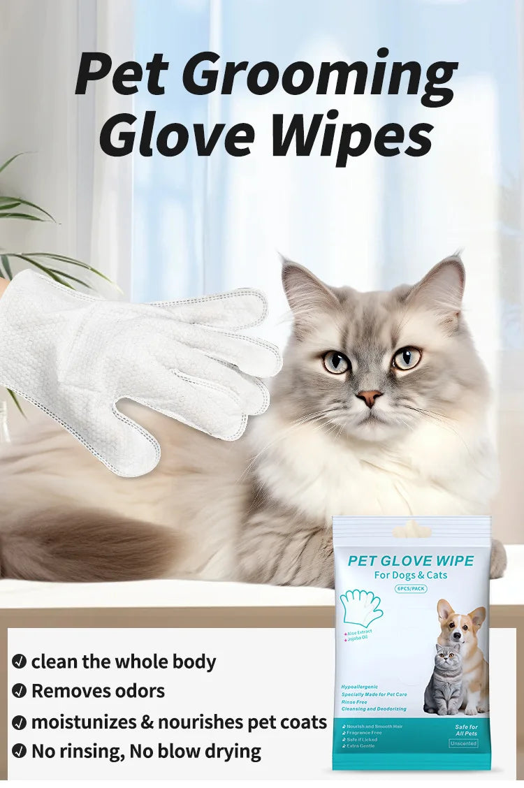 Pet supplies, pet disposable gloves, bathing and cleaning for cats and dogs, dry cleaning, wet wipes, and gloves.
