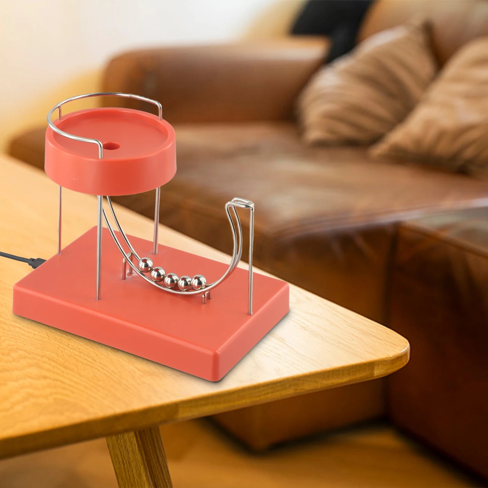 Art Perpetual Motion Machine Plastic Art Motion Inertial Automatic Creative Infinite Jumping Table Toy Home Table Decoration