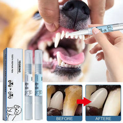Teeth Cleaning Pen for Dog Pet Toothbrush Pen Dog Tartar Remover for Teeth Cat/Dog Tooth Whitening Pen Pet Oral Care Stick