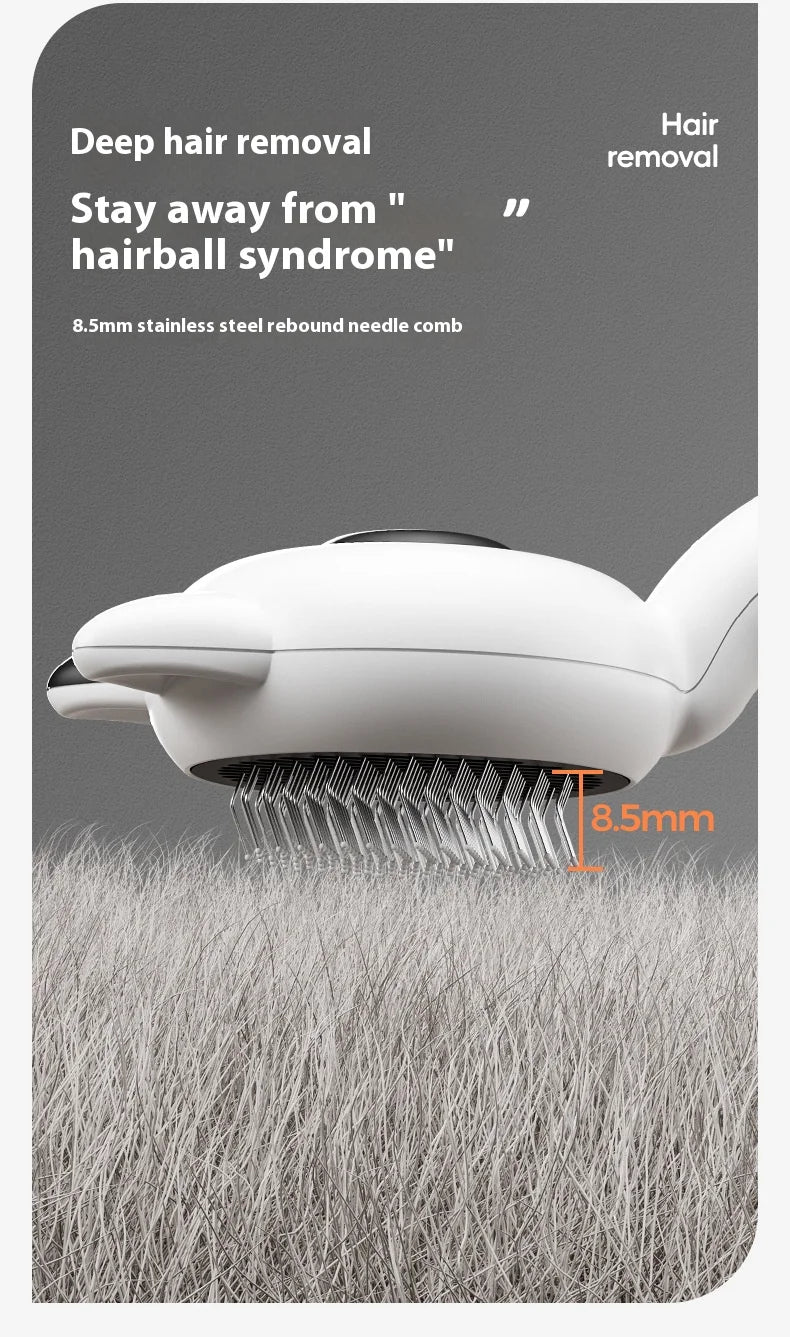 Self Cleaning Cat Brush Pet Grooming Tool Removes Loose Fur Magic Deshedding Comb for Cats Massage Slicker Brush Easy to Clean