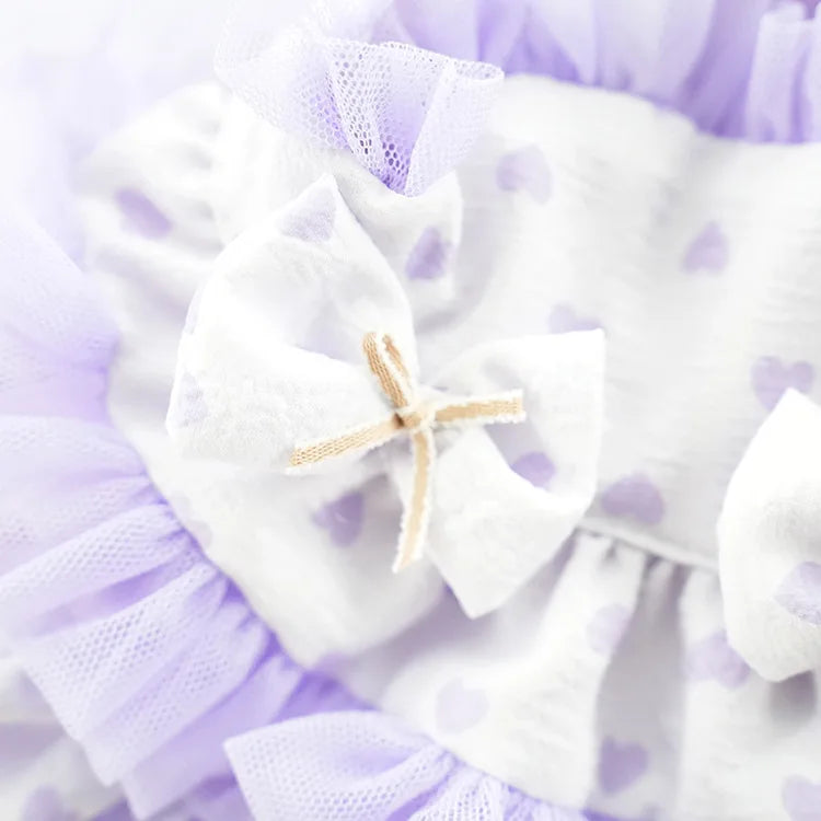 Dog clothes spring and summer thin cat princess skirt tutu skirt suspender lolita small dog teddy pet