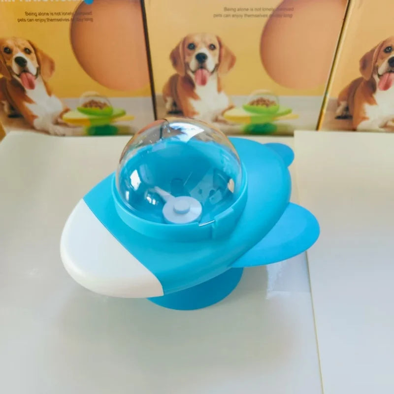 Interactive Dog And Cat Toy Pet Automatic Food Treat Dispenser Cartoon Duck Design Slow Food Pet Snack Feeder for Dog Training