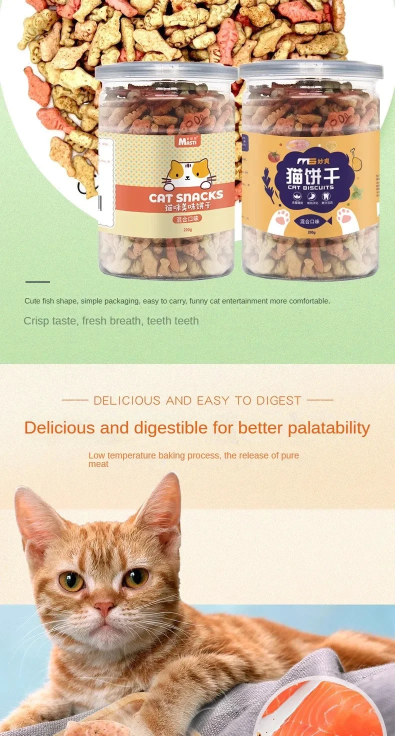 Chicken Breast Cat Snacks Freeze-dried Cat Treats Gain Weight Nutrition Hair Cheek Strips Cat Food Training Reward Kitty Snacks