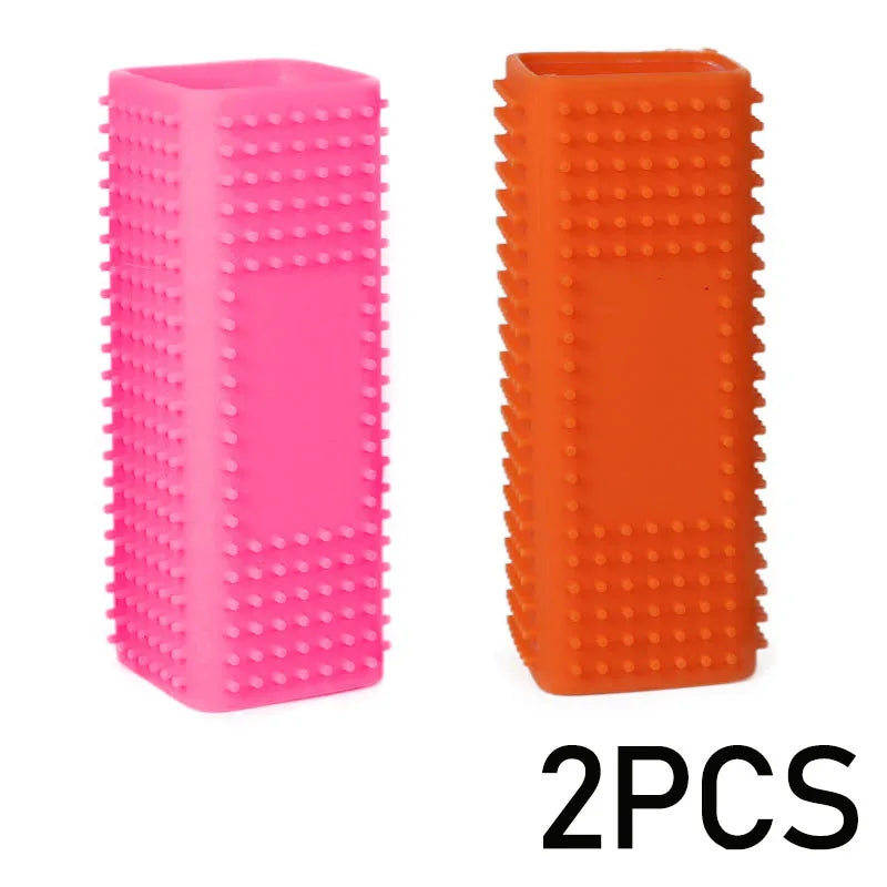 Car Animal Hair Brush for Dog Hair Short Brush for Dogs Long  Cat Pet Hair Silicone Hollow Rubber Cleaning Brush GSZ01