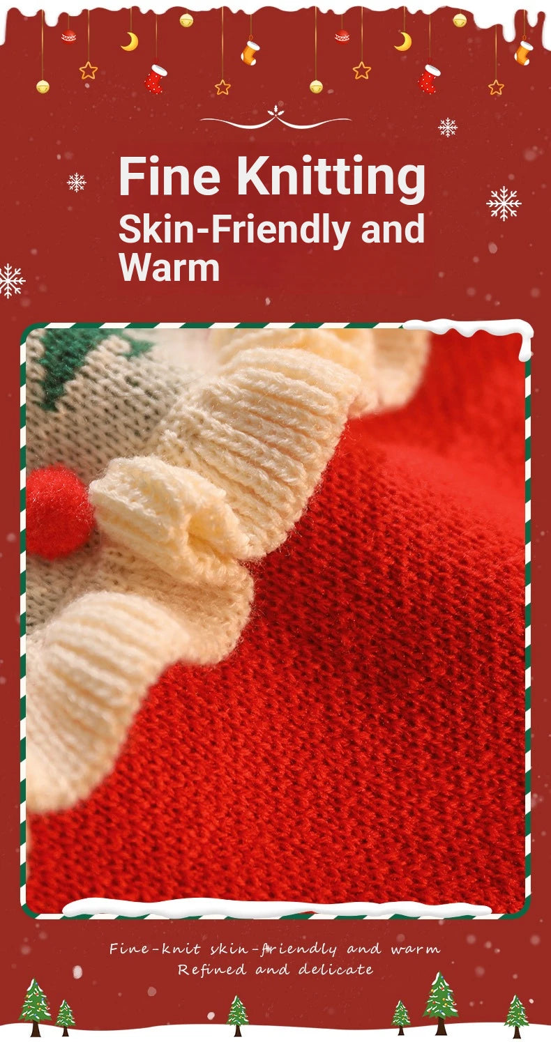 Christmas Pet Cat Costumes Sweater Cute Kitten Santa Claus Clothes For Small Medium Dogs Holiday Party Dress Warm Winter Clothes