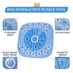 Dog Puzzle Toys Interactive Treat Dispensing Dog Toys for Large Medium Small Dogs Educational Slow Food Training Pet Products