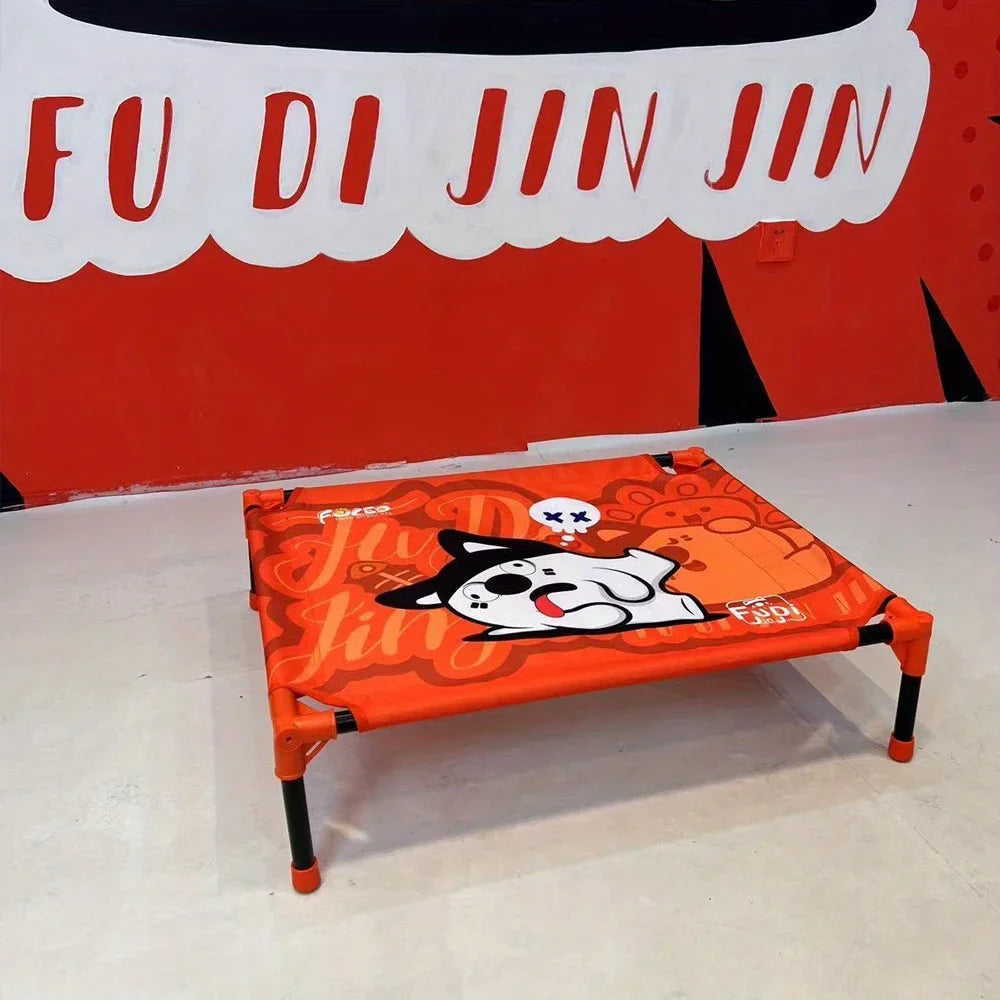 Elevated Dog Bed with Breathable Mesh | Portable Raised Pet Bed for Small, Medium & Large Dogs | Outdoor Cooling Dog Bed for Camping & Beach