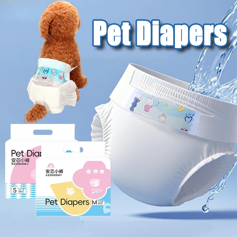 Wearable Pet Diapers Waterproof Anti-side Leakage Menstrual Shorts Thin Breathable Comfortable Disposable Pet Male Dog Diapers
