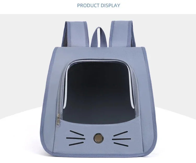 Pet Cat Carrier Bag Cat Backpack Outdoor Breathable Portable Shoulders Bag for Cats Small Dogs Transport Carrier