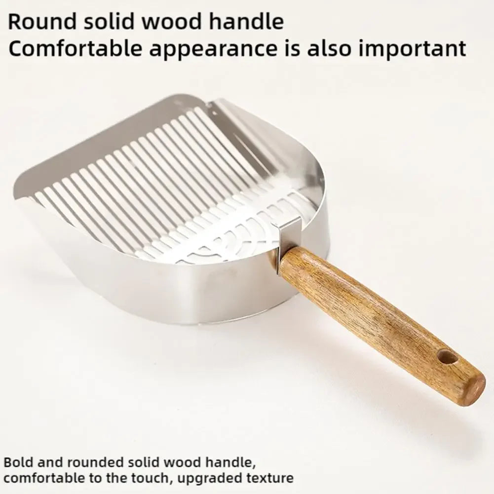 Steel Cat Litter Scoop Long Handle Pet Waste Shovel Cleaning Tool for Tofu Sand Litter Box Cats Supplies