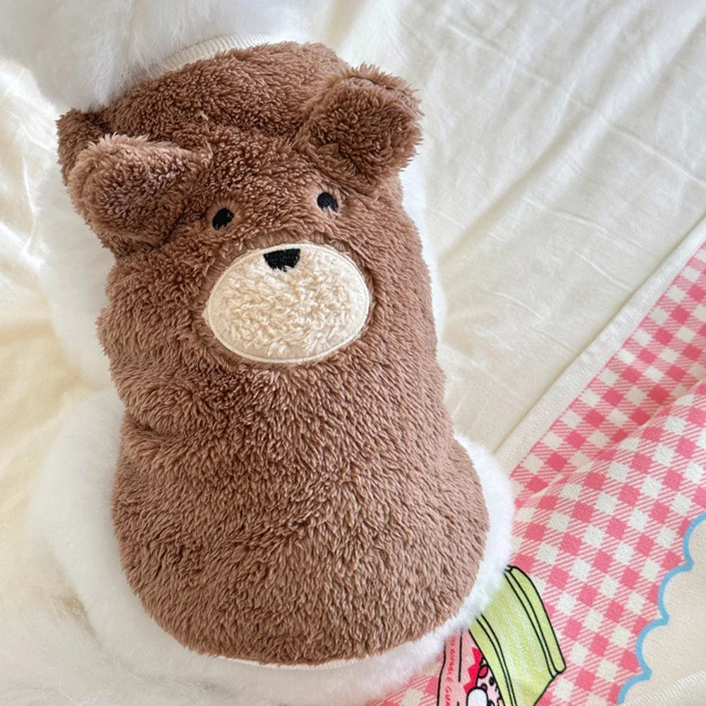 1.5-11.5kg Winter Dog Clothing Soft Plush Teddy Bear Sweater Vest Warmth Pets Cute Clothes Teddy Schnauzer Clothes Puppy Clothes