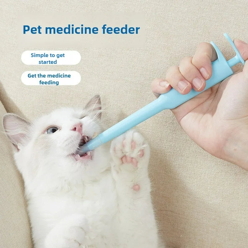 Pet Medicine Feeder Cats Dogs Portable Novel Shape Simple Feeding Insect Repellent Tablets Easy Use Pet Medicine Feeder Used