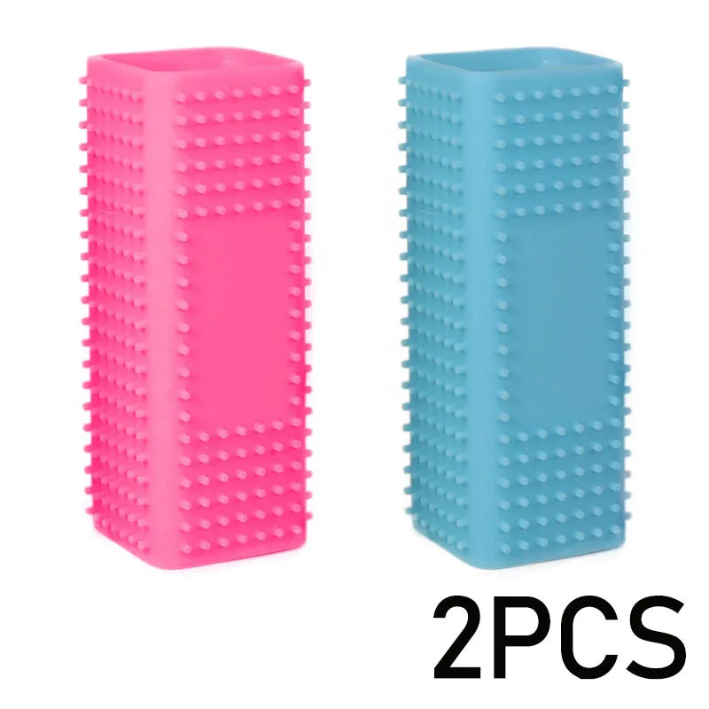 Car Animal Hair Brush for Dog Hair Short Brush for Dogs Long  Cat Pet Hair Silicone Hollow Rubber Cleaning Brush GSZ01