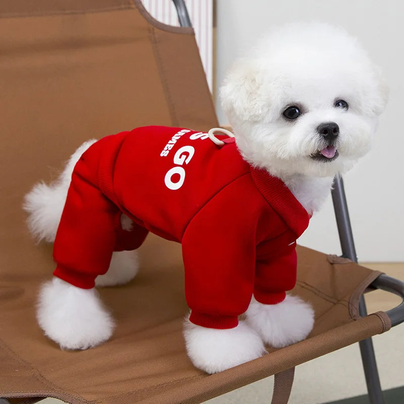 Winter Warm Pet Dog Coat for Small Medium Dogs Puppy Clothes Dog Jumpsuit Thicken Dog Hoodies Pet Supplies