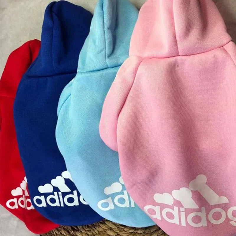 Adidog Autumn Winter Warm Dog Clothes Dog Hoodies Pet Warm Coat for Medium Large Dog Jacket Sweater Puppy French Bulldog Clothes