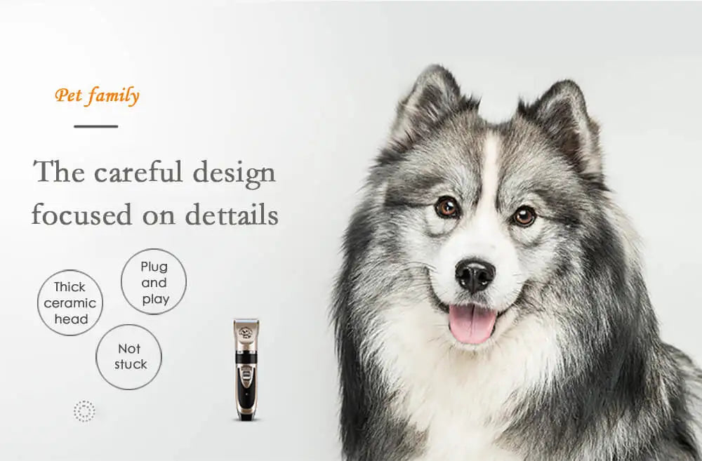 Dog Clippers Low-noise Pet Grooming Tool Cat Animal Hair Cutter Trimmer Haircut Shave perros y gatos de pelo maquina afeitadora