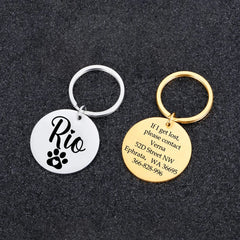 1pc Cartoon Personalized Text Personalized Dog Tags Customized Dog Collar With Name Customized Pet Print Medal For Pets