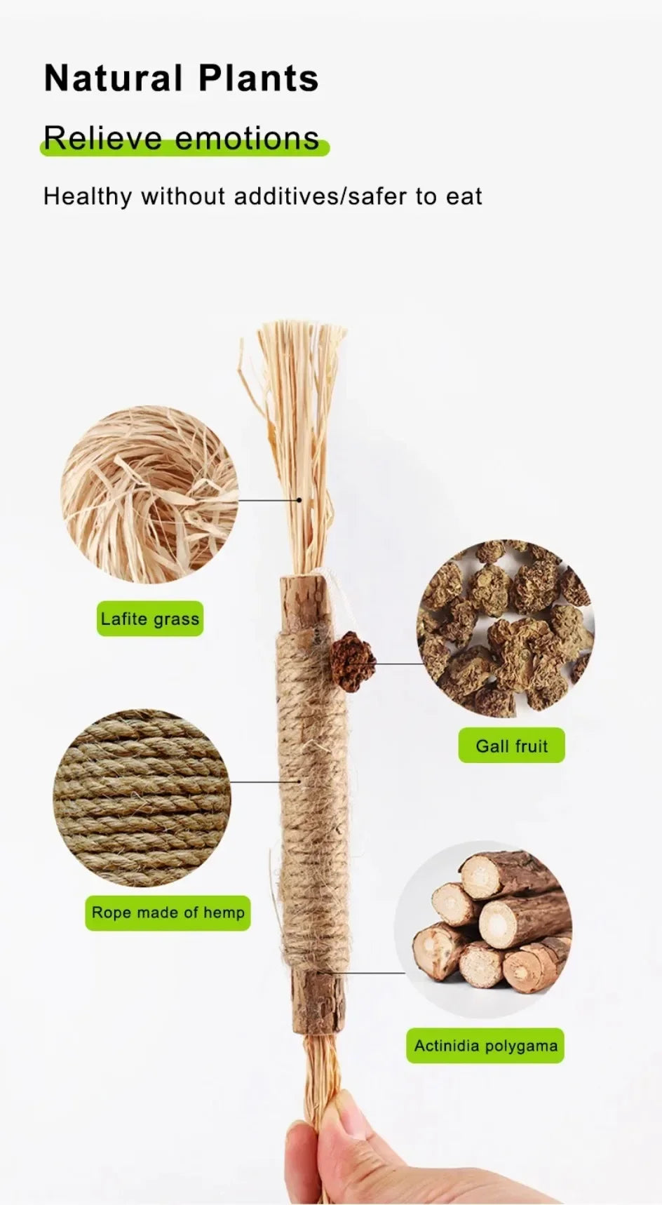 Catnip Cat Toys Natural Matatabi Pet Cat Snacks Stick Cleans Tooth Removers Hair Silvervine Kitten Chew Toy Promote Digestion