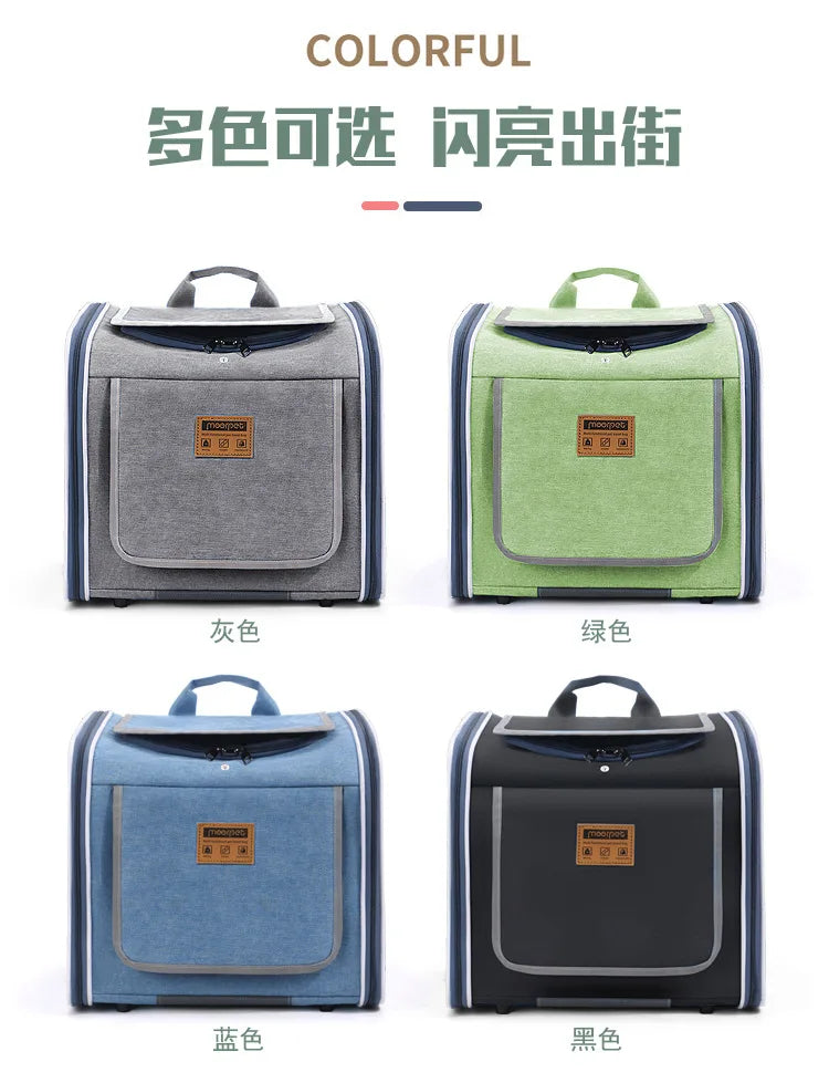 Mo Chong Car-mounted Pet Bag, a Portable Handheld and Backpack for Outdoor Use. Nordic-style Bicycle-mounted Cat Bag and Dog Bag