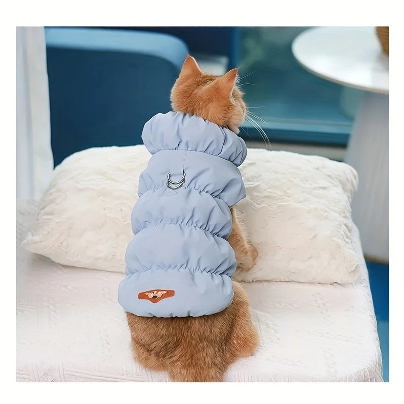 Soft Warm Dog Clothes Winter Padded Puppy Cat Coat Jacket For Small Medium Dogs Chihuahua French Bulldog Poodle Vest Pet Outfit