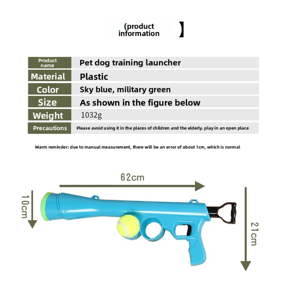 Pet Dog Toys Tennis Throwing and Throwing Equipment Training Supplies Launcher Puzzle Pet Dog Training Interactive Toy Gun