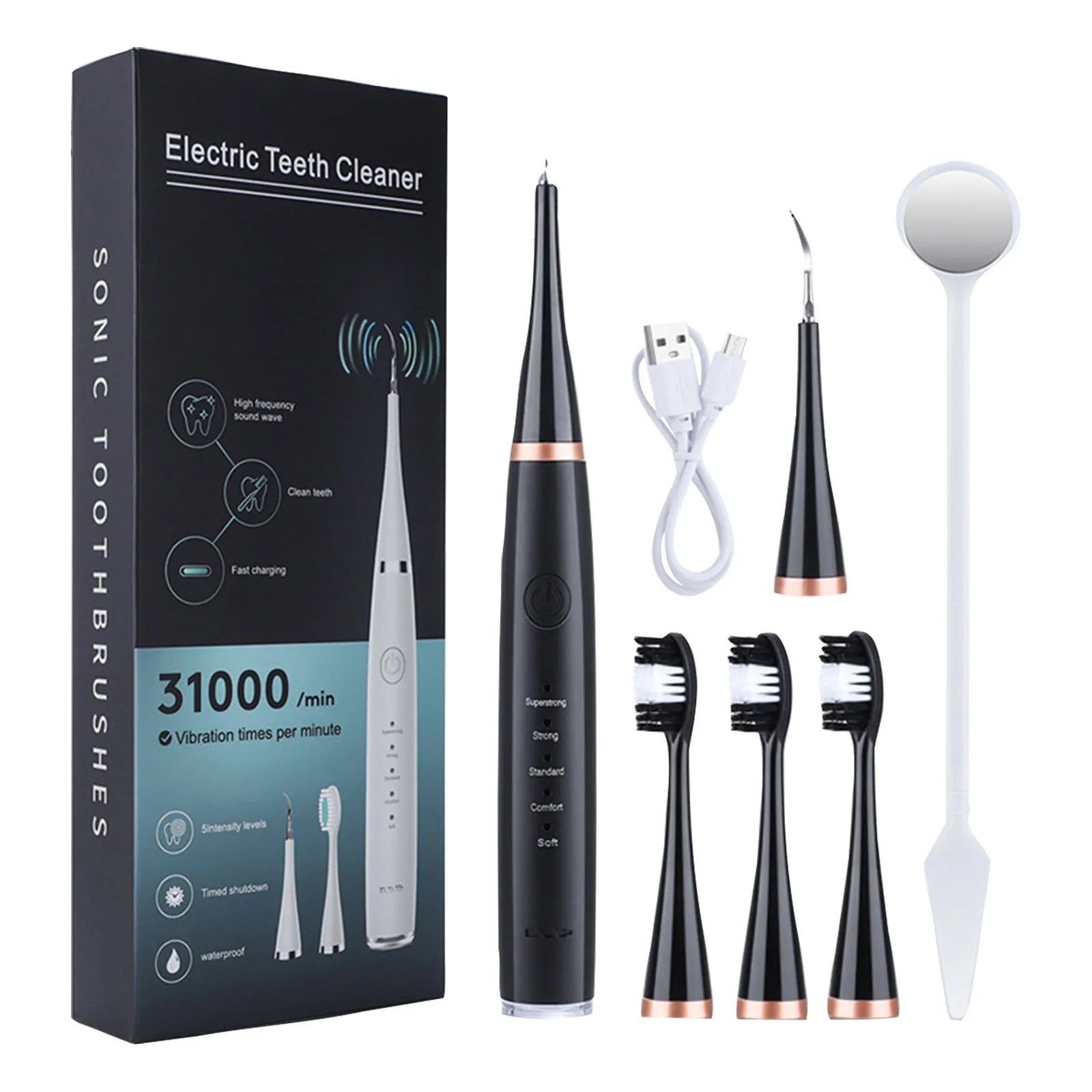 Ultrasonic Portable Electric Dog Toothbrush Professional Plaque Calculus Removal Teeth Whitening For Pet Dental Care Cleaner