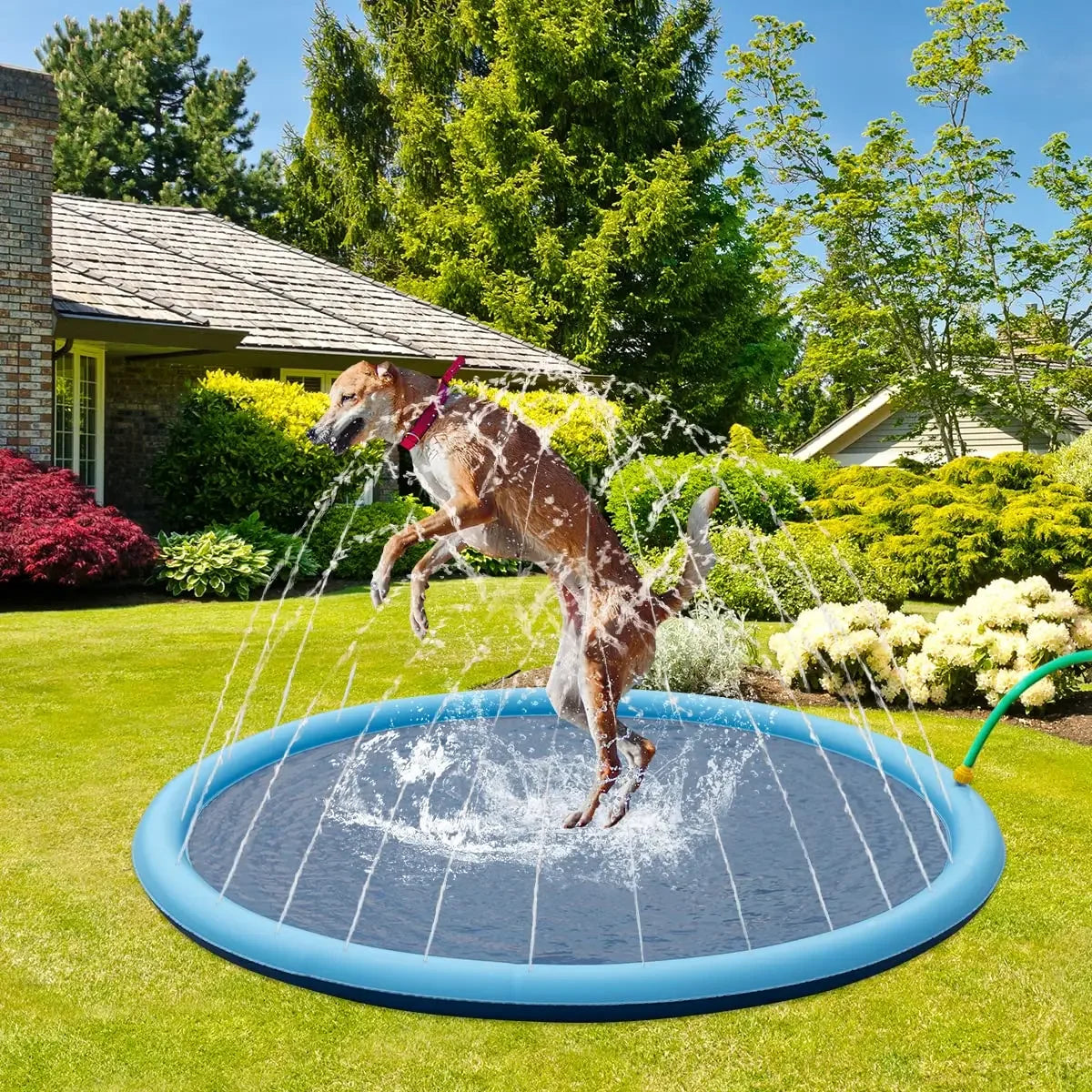 Dog Swimming Pool Pet Inflatable Spray Mat Dog Cooling Pad Outdoor Cat Interactive Fountain Toy Pet Sprinkler Pad Dogs Supplies