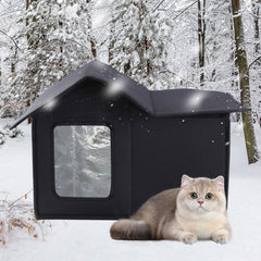 Outdoor Cat House Detachable Roof Easy To Clean Pet Bed Waterproof Practical Cat Nest Cat and Dog Multifunctional Universal Bed