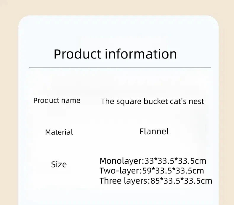 3-tiers Cat Bed Pet House Covered Cave with soft mat Large Hideaway Cat Tent with Fluffy Ball Hanging