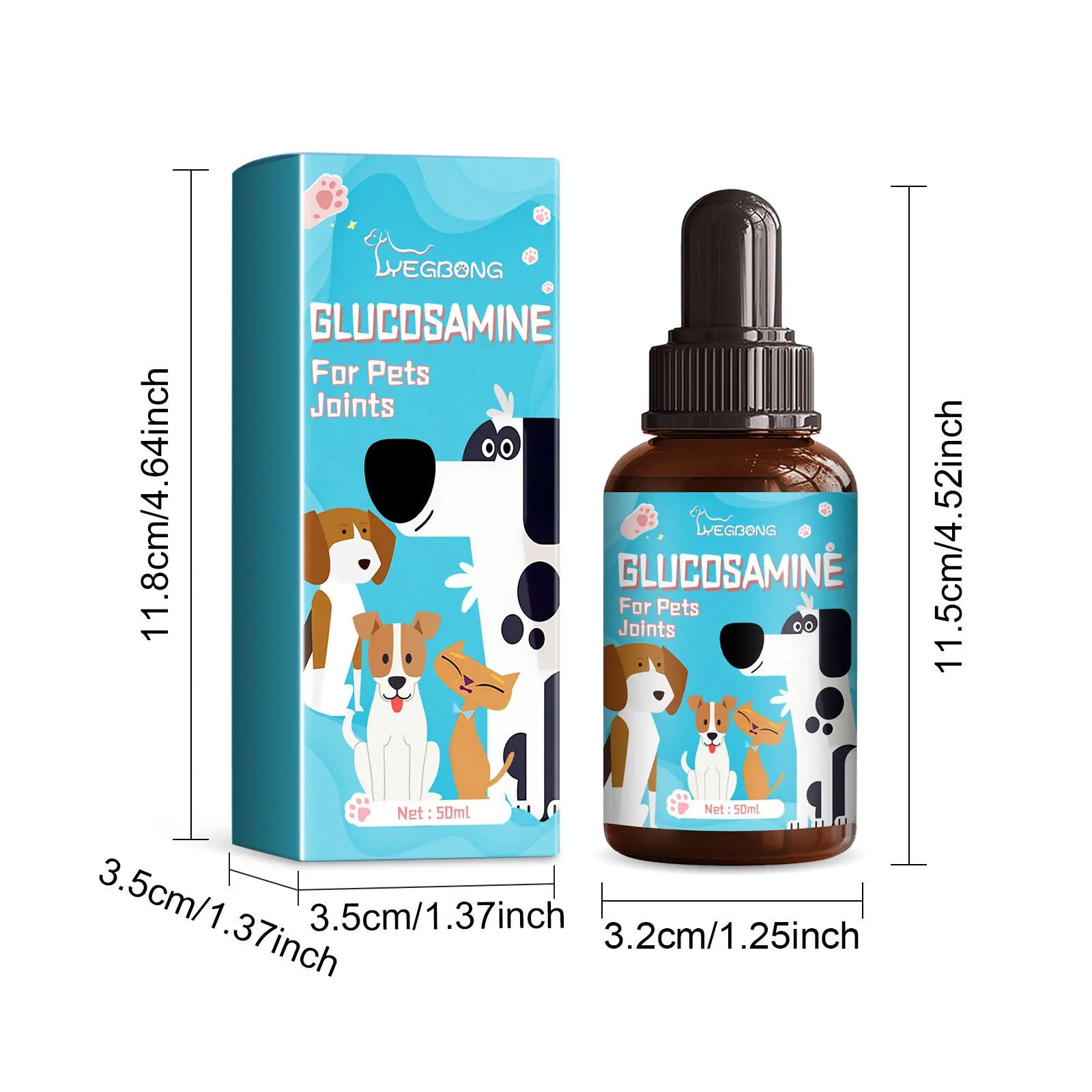 Dog Joint Glucosamine Drop Joint Hip Relief Joint Care Supplement Arthritis Deformities Repair Condition Bone Pet Body Care Drop
