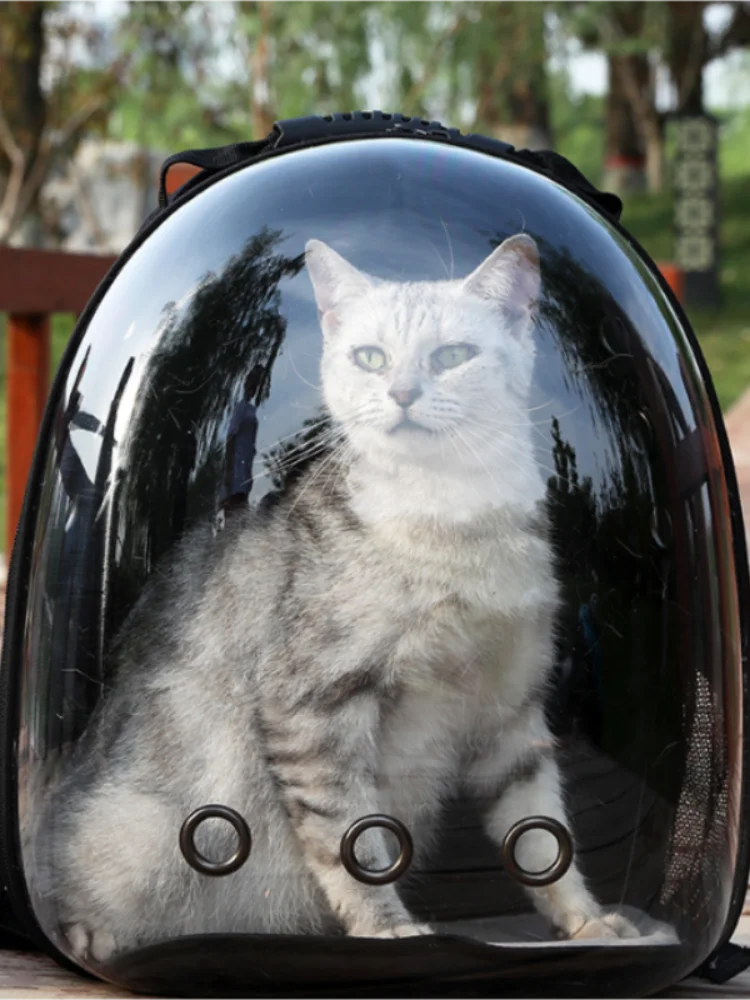 Manufacturer directly supplies cat bags, pet backpacks, portable and transparent space capsules, cat supplies, breathable backpa