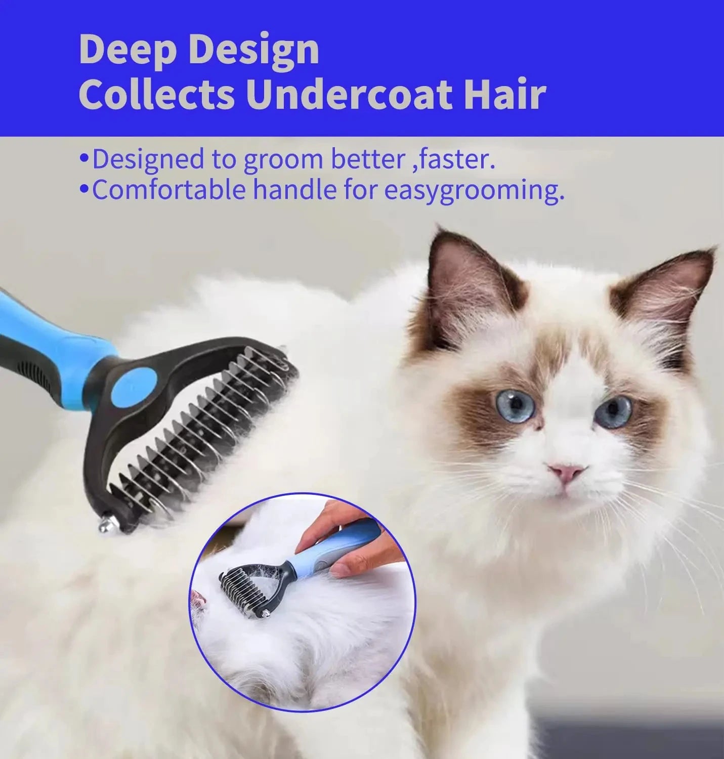 Multifunction Pet Deshedding Brush Dog Hair Remover Pet Fur Knot Cutter Puppy Cat Comb Brushes Dogs Grooming Shedding Supplies