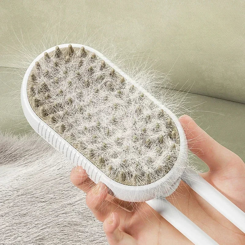 1~2pcs Steam Pet Brush 3-in-1 Massage Dog Steamy Brush Spray Beauty Tangled and Loose Hair Removal Cats Grooming Comb Dogs
