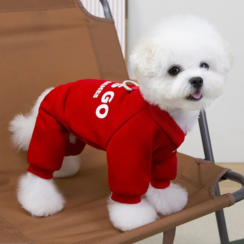 Winter Warm Pet Dog Coat for Small Medium Dogs Puppy Clothes Dog Jumpsuit Thicken Dog Hoodies Pet Supplies