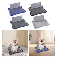 Potty Trainer Urinal and Urinary Column Keep Clean Dog Potty Tray Pet Training Toilet Tray for Bunny Dogs Cats Puppy Kitten