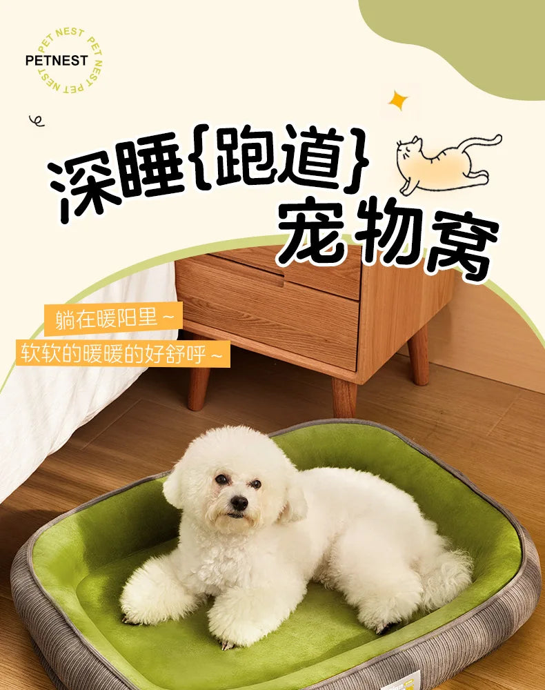 Pet Dog Kennel Four Seasons Can Be Disassembled and Washed Medium-sized Small Dog Winter Warm Winter Dog Sleeping Mat Cat Kennel