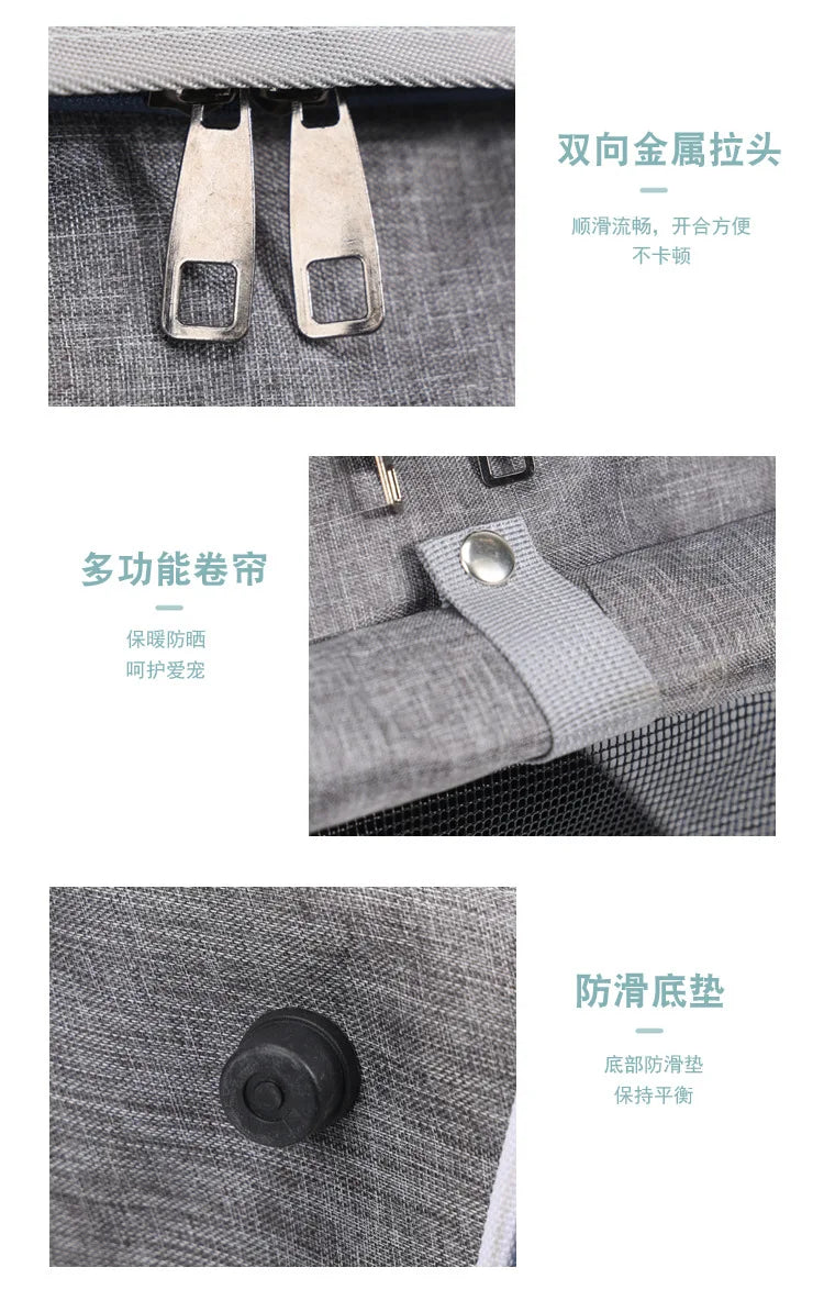 Mo Chong Car-mounted Pet Bag, a Portable Handheld and Backpack for Outdoor Use. Nordic-style Bicycle-mounted Cat Bag and Dog Bag