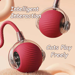 Smart Dog Interactive Ball Toys Automatic Rolling Ball Rechargeable Electric Pet Interactive Toy Dog Cat Training Imitate Mouse