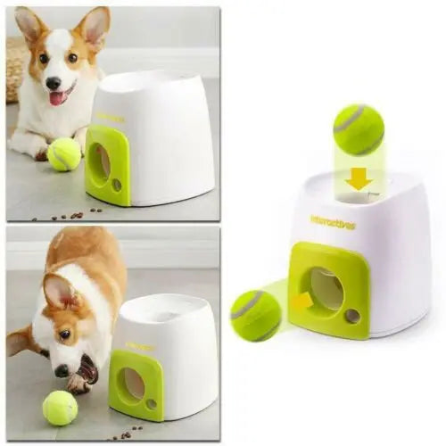 Dog Tennis Ball Launcher Dogs Chase Automatic Toys Food Reward Machine Smart Feeder Throwing Mmachine Pet Ball Thrower